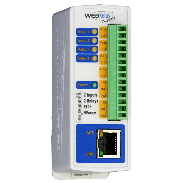 Control By Web X-301 WebRelay Dual 2-Relay, 2-Input Module
